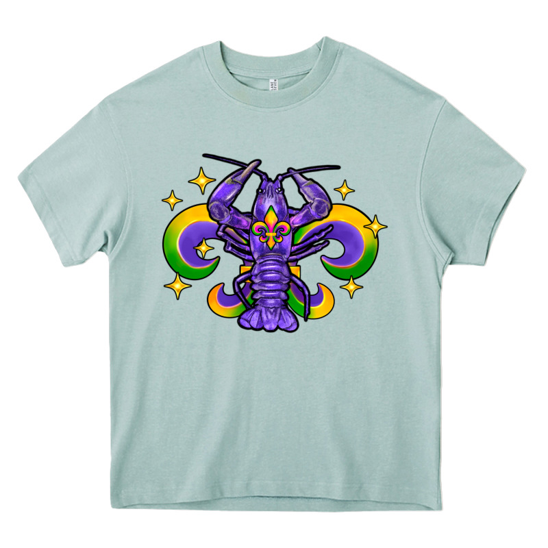 Mardi Gras Crawfish Heavy Core Tee by FaDigitalArtStudio | Teevron