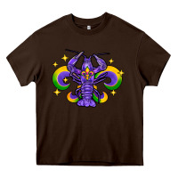Chocolate Brown mardi gras crawfish Heavy Core Tee - FaDigitalArtStudio