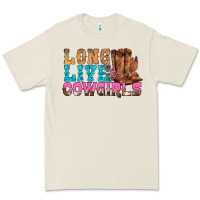 Bone Western Long Live Cowgirls With Roses Premium Tee - BundleAndBundleShop