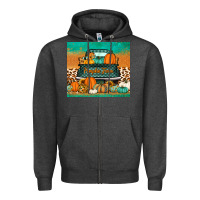 Charcoal Heather pumpkin farm truck tumbler Zipper Hoodie - Jasminsmagicworld