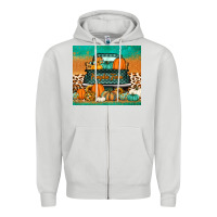 Dove Grey pumpkin farm truck tumbler Zipper Hoodie - Jasminsmagicworld
