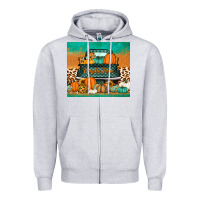 Heather Grey pumpkin farm truck tumbler Zipper Hoodie - Jasminsmagicworld