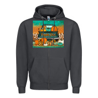 Smoke pumpkin farm truck tumbler Zipper Hoodie - Jasminsmagicworld