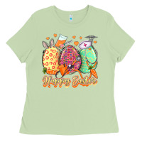 Matcha Happy Easter Eggs Nurse Ladies Tee - LillyAllenDesigns