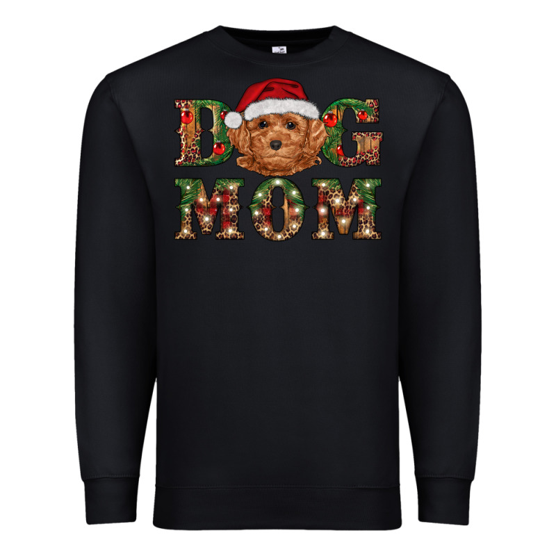 Christmas  Toy Poodle Dog Mom Premium Sweatshirt by RanaPortraitStore | Teevron