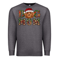 Charcoal Heather christmas  toy poodle dog mom Premium Sweatshirt - RanaPortraitStore