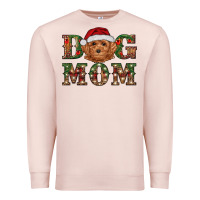 Pale Pink christmas  toy poodle dog mom Premium Sweatshirt - RanaPortraitStore