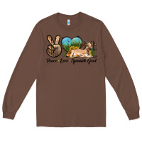 Chestnut Peace Love Spanish Goat Long Sleeve Tee - LillyAllenDesigns