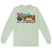 Matcha Peace Love Spanish Goat Long Sleeve Tee - LillyAllenDesigns