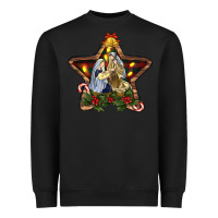 Black christmas baby jesus oh holly night Heavyweight Sweatshirt - RanaPortraitStore