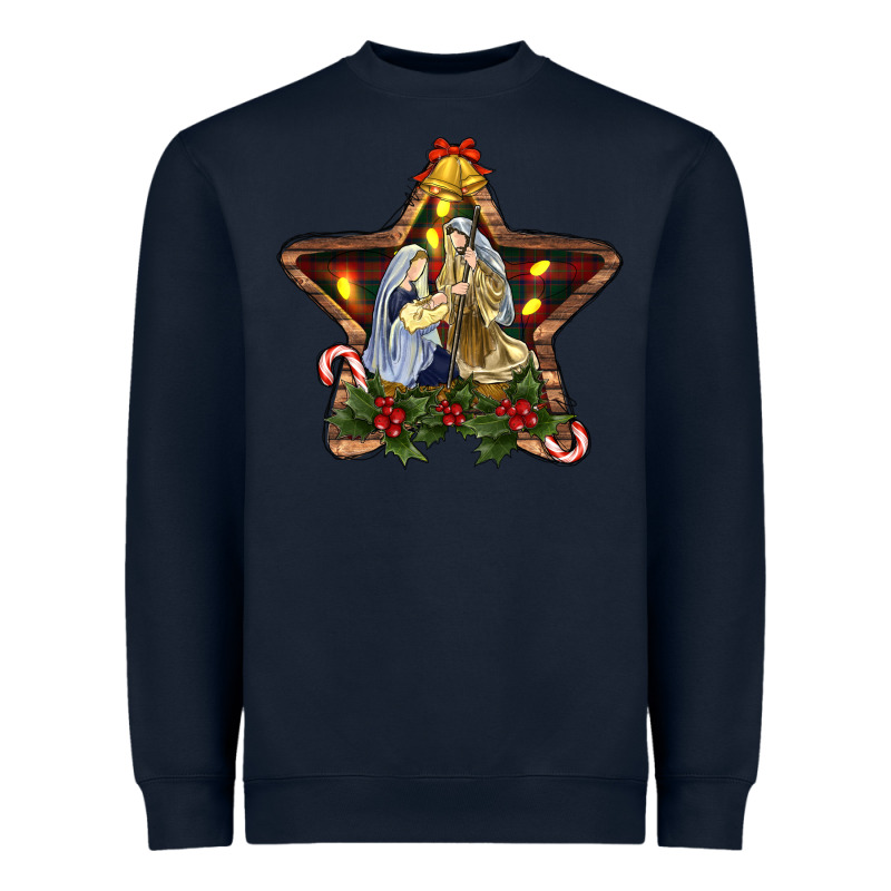 Christmas Baby Jesus Oh Holly Night Heavyweight Sweatshirt by RanaPortraitStore | Teevron