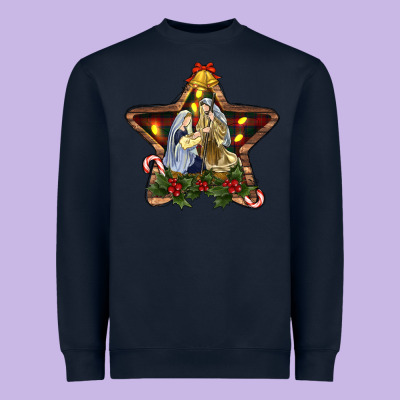 Christmas Baby Jesus Oh Holly Night Heavyweight Sweatshirt Designed By Ranaportraitstore