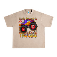 French Oak Easily Distracted By Trucks Urban Heavy Tee - CowhideDigitalArt