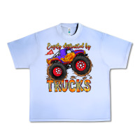 Grape Ice Easily Distracted By Trucks Urban Heavy Tee - CowhideDigitalArt