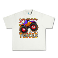 Pistachio Easily Distracted By Trucks Urban Heavy Tee - CowhideDigitalArt