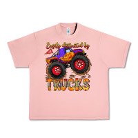 Salmon Easily Distracted By Trucks Urban Heavy Tee - CowhideDigitalArt