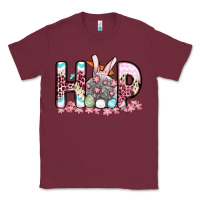 Burgundy Easter Day Hop bunny Classic Tee - OliviaCreatesArt