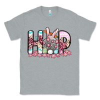 Heather Grey Easter Day Hop bunny Classic Tee - OliviaCreatesArt