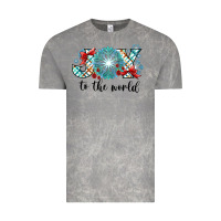 Cloud Rock Joy to the World Vintage Tee - CowhideDigitalArt
