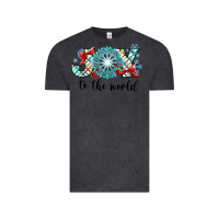 Vintage Black Joy to the World Vintage Tee - CowhideDigitalArt