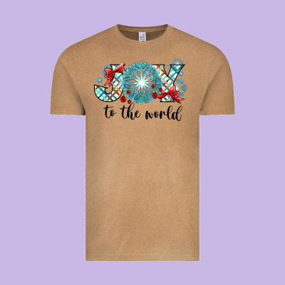 Joy To The World Vintage Tee Designed By Cowhidedigitalart