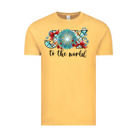 Vintage Mustard Joy to the World Vintage Tee - CowhideDigitalArt