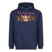 Navy Chihuahua Mom Heavyweight Hoodie - Jasminsmagicworld