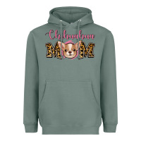 Sage Chihuahua Mom Heavyweight Hoodie - Jasminsmagicworld