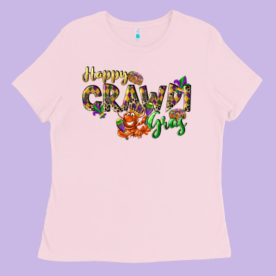 Happy Crawdi Gras Ladies Tee Designed By Lillyallendesigns