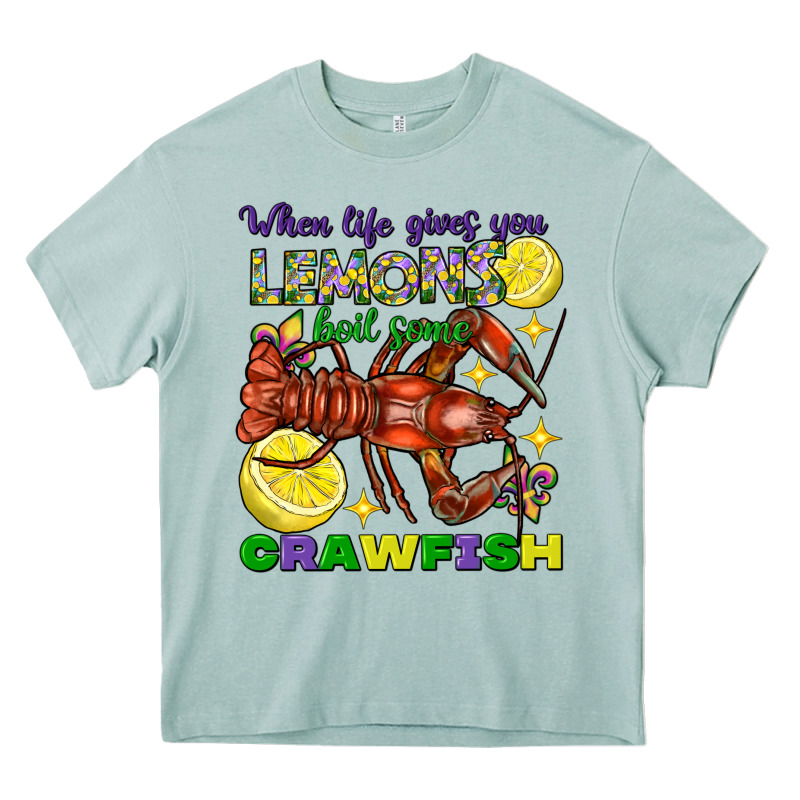 When Life Gives You Lemons Boil Some Crawfish Heavy Core Tee by FaDigitalArtStudio | Teevron