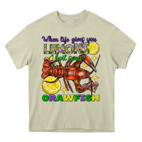 Mossy When life gives you lemons boil some crawfish Heavy Core Tee - FaDigitalArtStudio