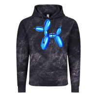 Cloud Black Blue Dog Balloon Vintage Hoodie - Artiststas