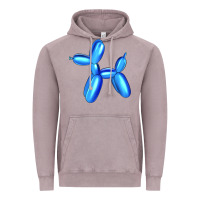Vintage Zinc Blue Dog Balloon Vintage Hoodie - Artiststas
