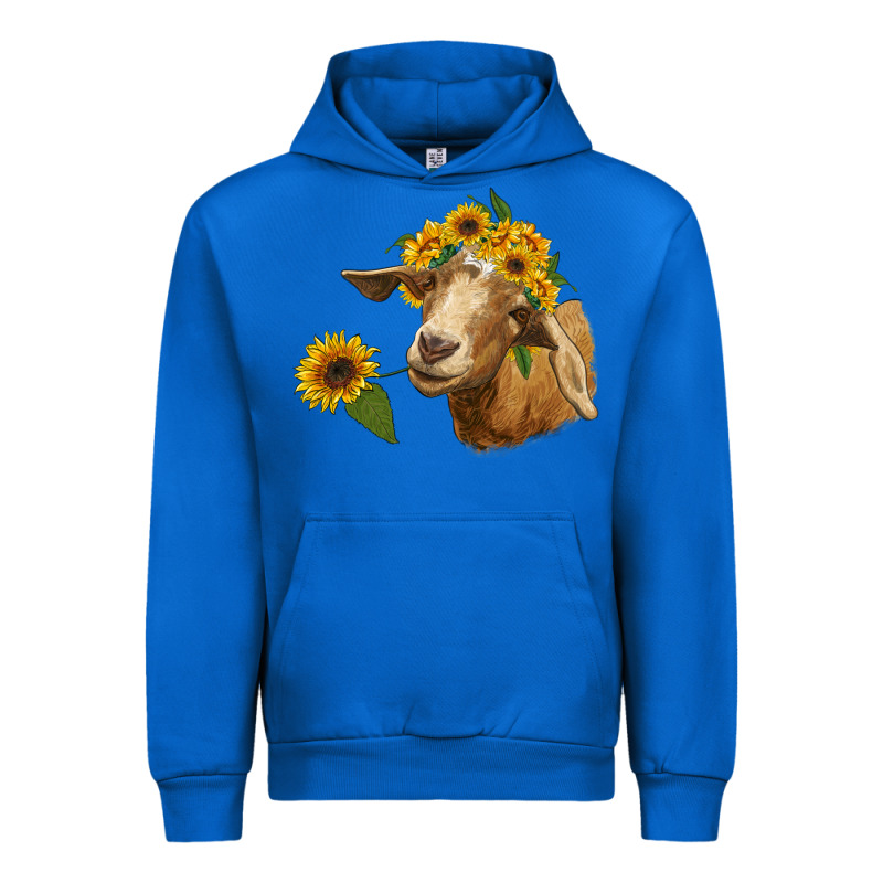 Goat With Sunflower Urban Hoodie by RanaPortraitStore | Teevron