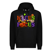 Black hocus focus halloween teacher Premium Hoodie - BarkalooDesign
