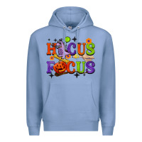 Colony Blue hocus focus halloween teacher Premium Hoodie - BarkalooDesign