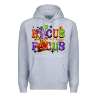 Heather Grey hocus focus halloween teacher Premium Hoodie - BarkalooDesign