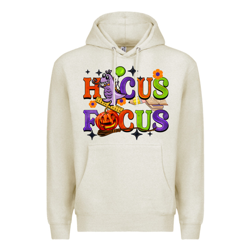 Hocus Focus Halloween Teacher Premium Hoodie by BarkalooDesign | Teevron