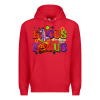 Red hocus focus halloween teacher Premium Hoodie - BarkalooDesign