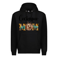 Black cockapoo mom western Premium Hoodie - RanaPortraitStore