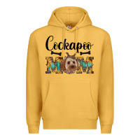 Mustard cockapoo mom western Premium Hoodie - RanaPortraitStore
