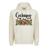Oatmeal Heather cockapoo mom western Premium Hoodie - RanaPortraitStore