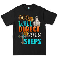 Black God Will Direct Your Steps Premium Tee - BundleAndBundleShop