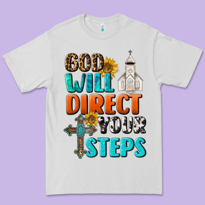God Will Direct Your Steps Premium Tee Designed By Bundleandbundleshop