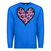 True Royal Glitter Purple Leopard Heart Premium Sweatshirt - Jasminsmagicworld