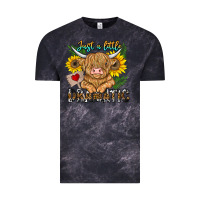 Cloud Black just a little dramatic Vintage Tee - CowhideDigitalArt