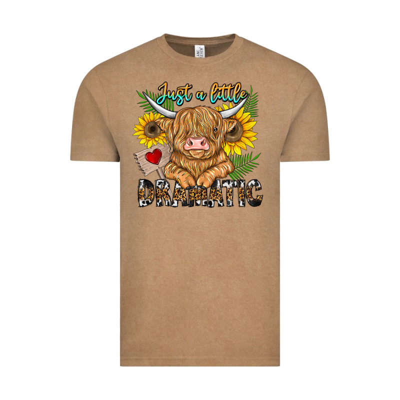 Just A Little Dramatic Vintage Tee by CowhideDigitalArt | Teevron