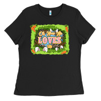 Black Oh how he loves us Easter Day Ladies Tee - LillyAllenDesigns