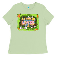 Matcha Oh how he loves us Easter Day Ladies Tee - LillyAllenDesigns