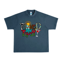 Midnight Navy Tanned And Tipsy Urban Heavy Tee - CowhideDigitalArt